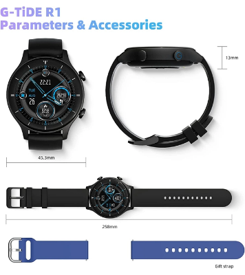G-TiDE R1 Bluetooth Calling Smart watch